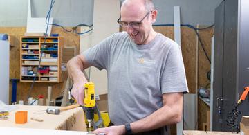 Mitarbeiter bei der Eröffnung